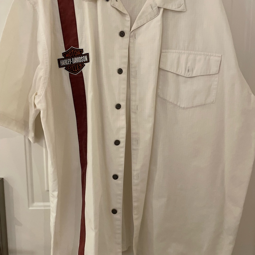 Harley Men’s white button down